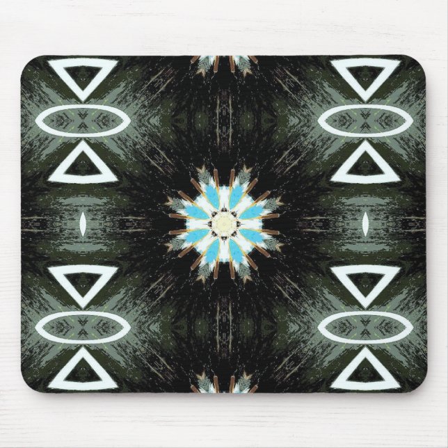 Blausterngeometrie Mousepad (Vorne)