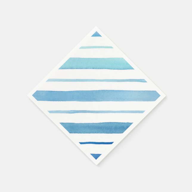 Blaustreifen Serviette (Ecke)