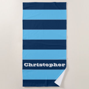 Blaustreifen Strandtuch