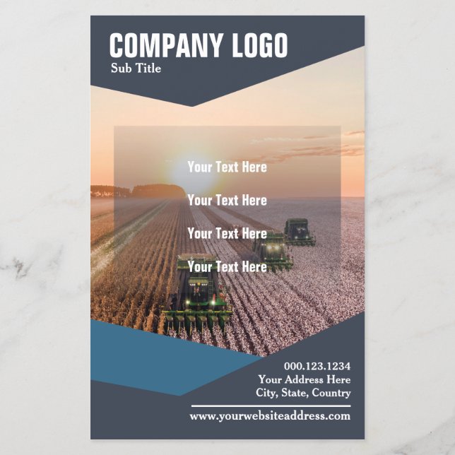 Blautöne individuell anpassbarer 5,5"x8,5"-Flyer Flyer (Hinten)