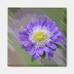 Blauviolett-Blume Magnet