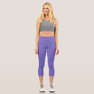 Blauviolett (Crayola) (Vollfarbe) Capri Leggings