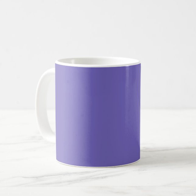 Blauviolett (Crayola) (Vollfarbe) Kaffeetasse (Vorderseite Links)