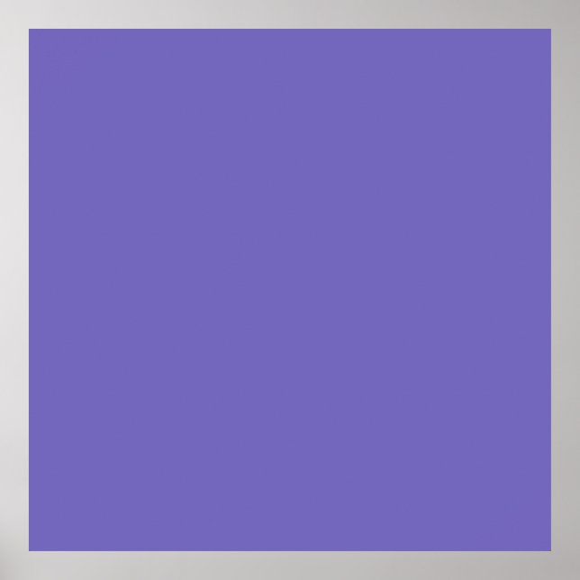 Blauviolett (Crayola) (Vollfarbe) Poster (Vorne)