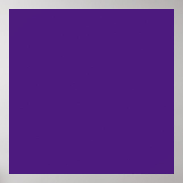 Blauviolett (Farbrad) (Vollfarbe) Poster (Vorne)