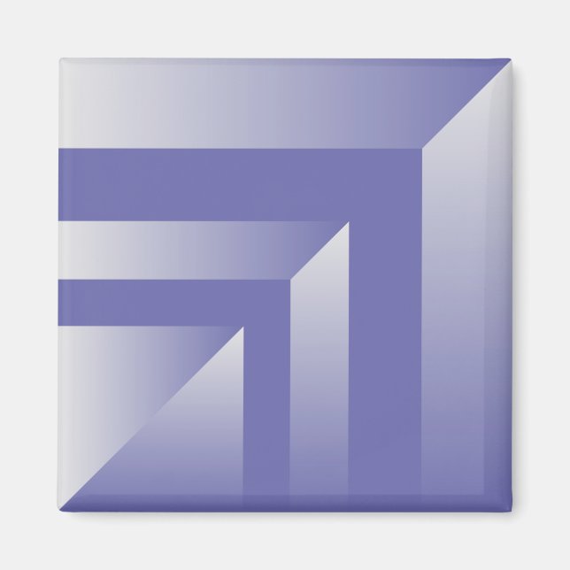 Blauviolette Farbtöne Magnet (Vorne)