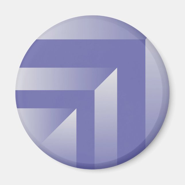 Blauviolette Farbtöne Magnet (Vorne)