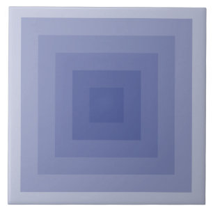 Blauviolettes geometrisches Quadrat Fliese