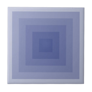Blauviolettes geometrisches Quadrat Fliese