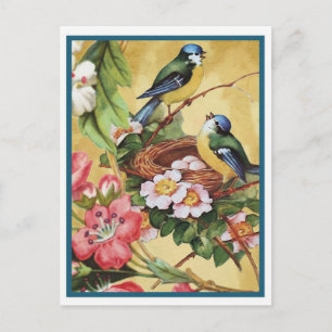 Blauvogel 7 postkarte