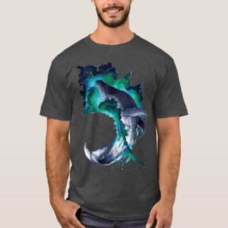 Blauwal Baleen-Ozeanwellenansicht T-Shirt