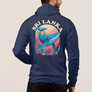 Blauwal-Beobachtung in Sri Lanka Hoodie