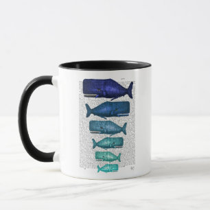 Blauwal-Familie Tasse