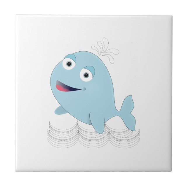 Blauwal Fliese (Vorderseite)