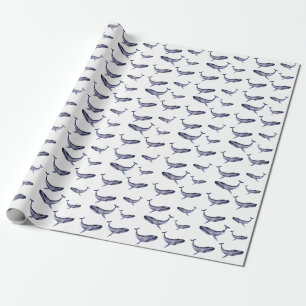 Blauwal Geschenkpapier