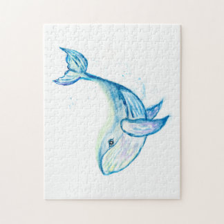 Blauwal in Aquarellen Puzzle
