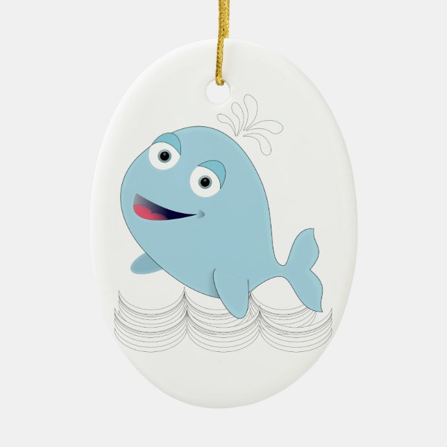Blauwal Keramikornament (Vorne)