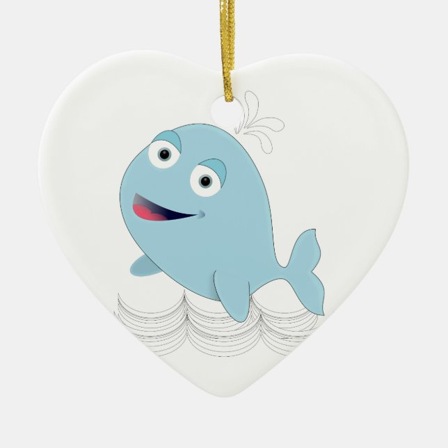 Blauwal Keramikornament (Vorne)