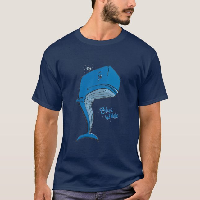 Blauwal - Marine T-Shirt (Vorderseite)