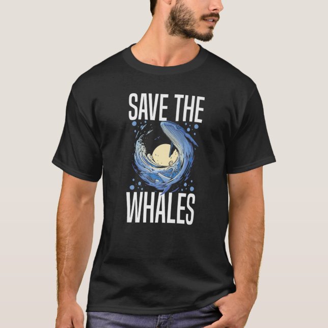 Blauwal Schwanz Humpback Whales Quotes Right Anima T-Shirt (Vorderseite)