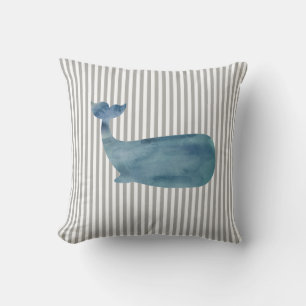 Blauwal Streifen Nautical Throw Pillow Kissen