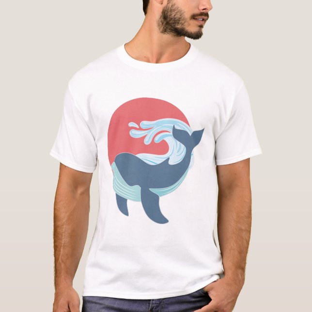 Blauwal-T - Shirt (Vorderseite)
