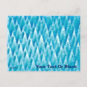 Blauwald-Fraktal Postkarte