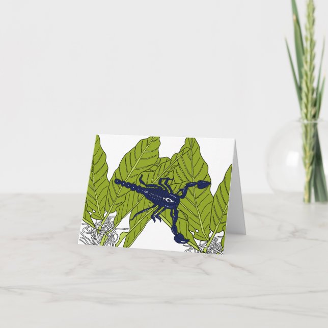 Blauwaldskorpion Karte (Vorderseite)