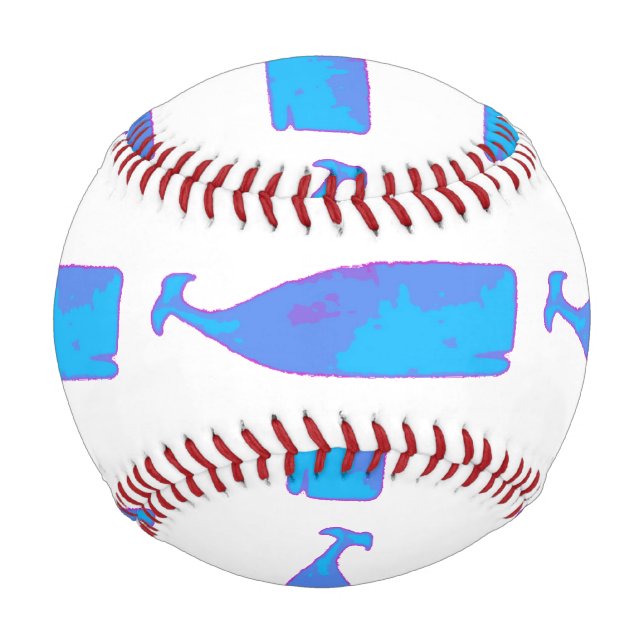 Blauwale mit beliebiger Farbe als Thunder_Cove Baseball (Vorderseite)
