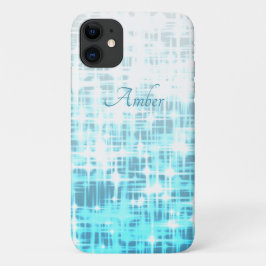 Blauweiße glänzende Glitzern Personalisiert Case-Mate iPhone Hülle
