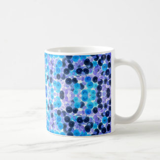 Blauweiße Lila Perlenfolge Kaffeetasse