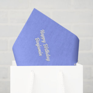 Blauweiße Matching Seidenpapier