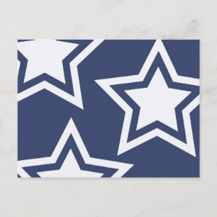 Blauweiße Stars Postkarte