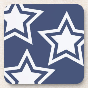 Blauweiße Stars Untersetzer