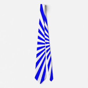 Blauweiße Streifen Krawatte
