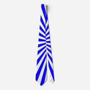 Blauweiße Streifen Krawatte