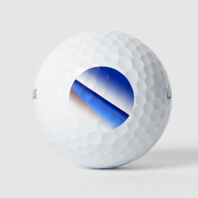 Blauweißes, einfaches Muster, farbig Golfball (Vorderseite)