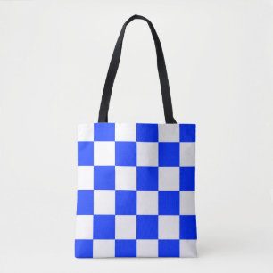 Blauweißes Schachbrettmuster für den Karo