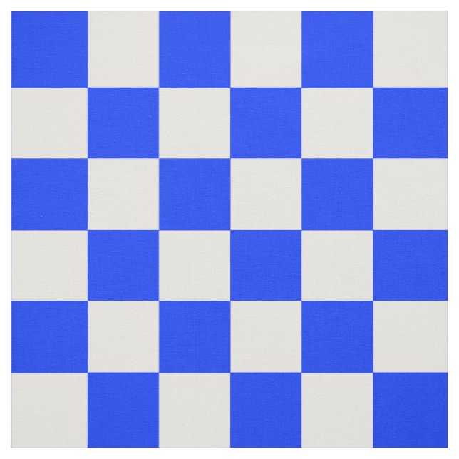 Blauweißes Schachbrettmuster für den Karo Stoff (Muster)
