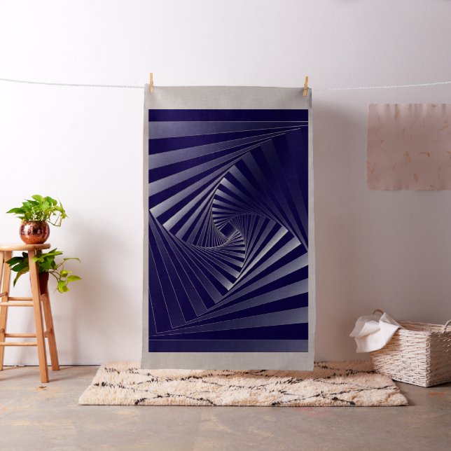 Blauzebrageometrie Stoff (Beispiel)