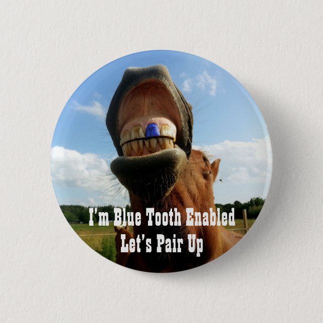 Blauzungenkäste Button (Vorderseite)
