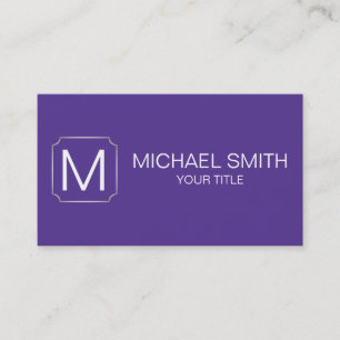 Blauzungenklau mit violettem Hintergrund Visitenkarte