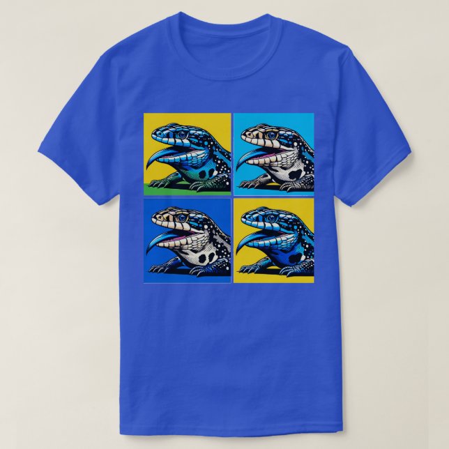 Blauzungenkrankheit Skink Art Cool Lizard T-Shirt (Design vorne)