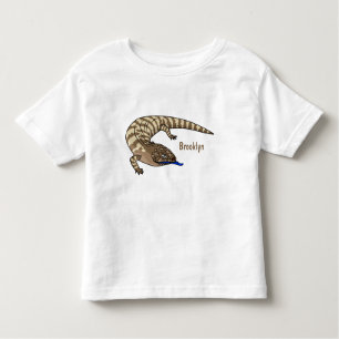 Blauzungenreptilierer Cartoon Kleinkind T-shirt