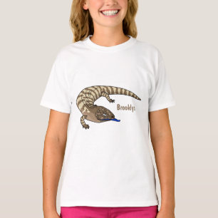 Blauzungenreptilierer Cartoon T-Shirt
