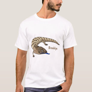 Blauzungenreptilierer Cartoon T-Shirt