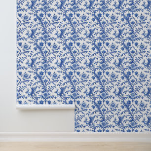 Blauzungentoilette mit magischen Vögeln Tapete