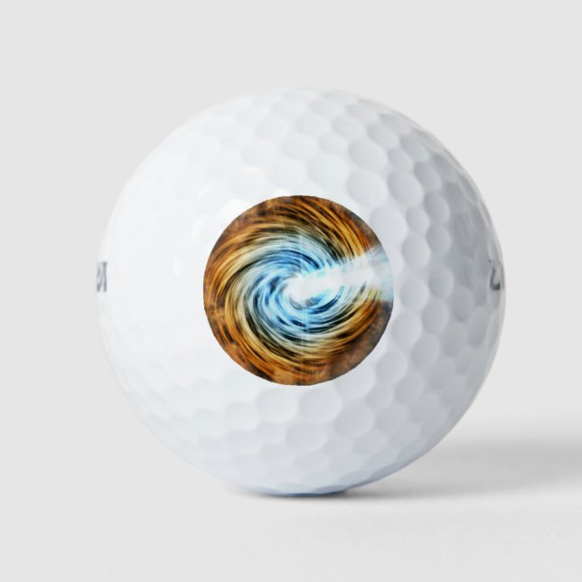 Blazar Black Hole Powered Galaxy Golfball (Vorderseite)