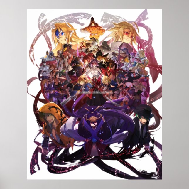 Blazblue Alle Zeichen Poster (Vorne)