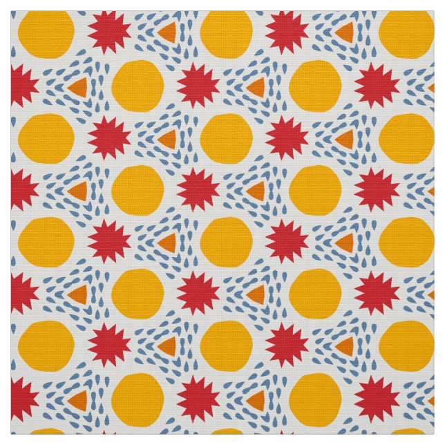 BLAZE - Fun Modernes, farbiges Kid Geometric Stoff (Muster)